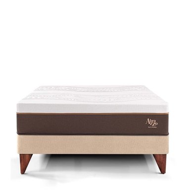 CAMA EUROPEA PARAÍSO ROYAL ABRAZZO 2 PLAZAS CHAMPAGNE + 2 ALMOHADAS VISCOELÁSTICAS - 3