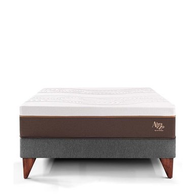 CAMA EUROPEA PARAÍSO ROYAL ABRAZZO KING GRIS + 2 ALMOHADAS VISCOELÁSTICAS - 3