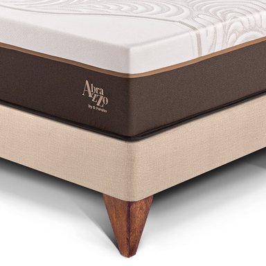 CAMA EUROPEA PARAÍSO ROYAL ABRAZZO KING CHAMPAGNE + 2 ALMOHADAS VISCOELÁSTICAS - 2