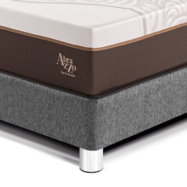 DORMITORIO PARAÍSO ROYAL ABRAZZO 2 PLAZAS GRIS + 2 ALMOHADAS VISCOELÁSTICAS - 2