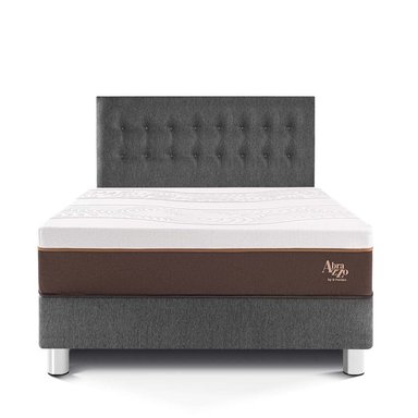 DORMITORIO PARAÍSO ROYAL ABRAZZO KING GRIS + 2 ALMOHADAS VISCOELÁSTICAS - 3