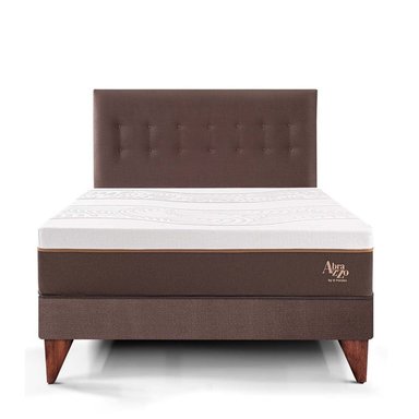 DORMITORIO EUROPEO PARAÍSO ROYAL ABRAZZO KING CHOCOLATE + 2 ALMOHADAS VISCOELÁSTICAS - 3