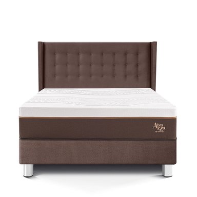 DORMITORIO PARAÍSO ROYAL ABRAZZO KING CHOCOLATE + CABECERA GOLD + 2 ALMOHADAS VISCOELÁSTICAS - 3