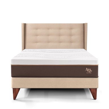 DORMITORIO EUROEPO PARAÍSO ROYAL ABRAZZO 1.5 PLAZAS EUROPEO CHAMPAGNE + CABECERA GOLD + 1 ALMOHADA VISCOELÁSTICA - 3