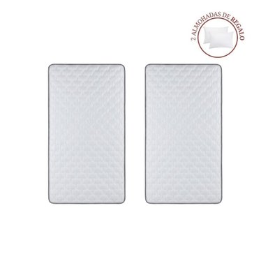 DOS COLCHONES ROSEN MOVE 1.5 PLAZAS + 2 ALMOHADAS - 3