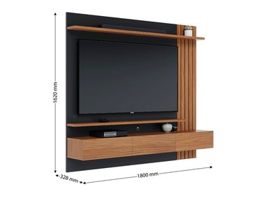PANEL TV RIPLEY HOME JURITI HASTA MADERA OSCURA 65" - 3