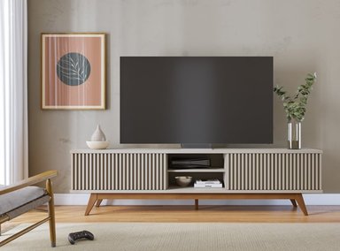 MESA TV RIPLEY HOME FORTALEZA OFF WHITE HASTA 75" - 1