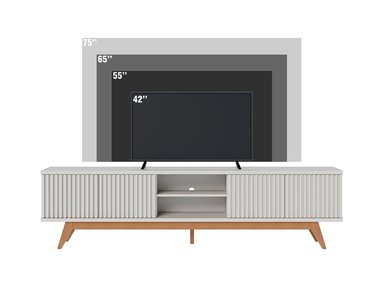 MESA TV RIPLEY HOME FORTALEZA OFF WHITE HASTA 75" - 4