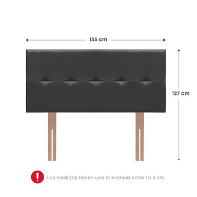CABECERA RIZZOLI VESUBIO QUEEN GRIS - 2