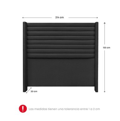 CABECERA RIZZOLI FIRENZE KING GRIS - 2