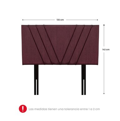 DORMITORIO BOXET RIZZOLI NÁPOLES 2 PLAZAS GUINDA + ZAPATERA - 7