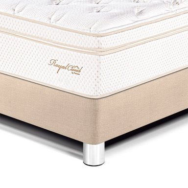 DORMITORIO PARAÍSO ROYAL CLOUD QUEEN BLOCKS + VELADOR BRISSE CHAMPAGNE + 2 ALMOHADAS VISCOELÁSTICAS - 2