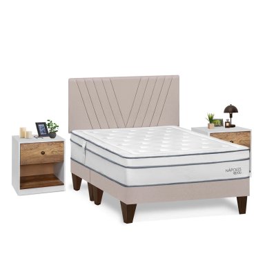 DORMITORIO EUROPEO RIZZOLI NAPOLES KING + VELADOR MUNDIAL - 2