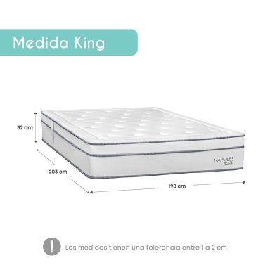 DORMITORIO RIZZOLI NAPOLES KING 4 CAJONES + VELADOR MUNDIAL - 6