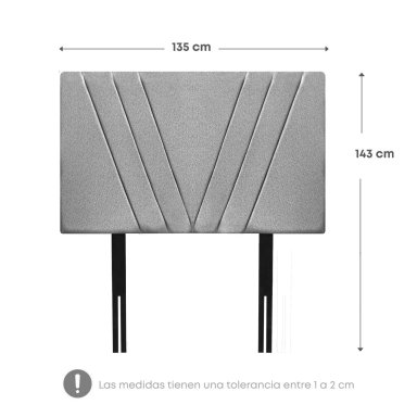 DORMITORIO RIZZOLI NAPOLES 2 PLAZAS 4 CAJONES + VELADOR MUNDIAL - 9