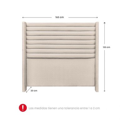 DORMITORIO RIZZOLI FIRENZE QUEEN CON CAJONES BEIGE - 8