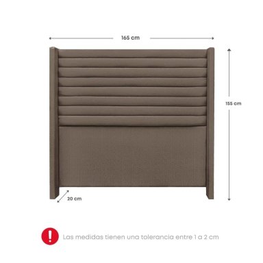DORMITORIO RIZZOLI FIRENZE QUEEN CON CAJONES MARRON - 8