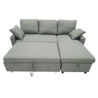 SECCIONAL DERECHO RIPLEY HOME BAÚL 4 CUERPOS GRIS - 3