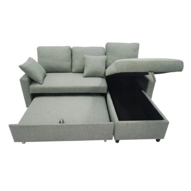 SECCIONAL DERECHO RIPLEY HOME BAÚL 4 CUERPOS GRIS - 6