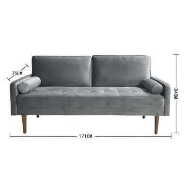 SOFÁ RIPLEY HOME ELISA 3 CUERPOS GRIS - 3