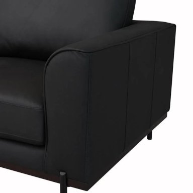 SILLÓN RIPLEY HOME KIKA CUERO NEGRO - 7