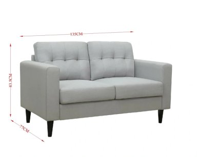 SOFÁ RIPLEY HOME BOSTON 2 CUERPOS BEIGE - 4