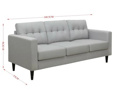 SOFÁ RIPLEY HOME BOSTON 3 CUERPOS BEIGE - 4