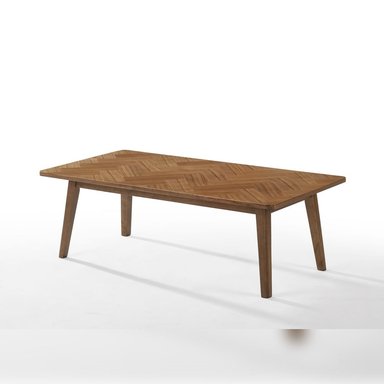 MESA DE CENTRO RIPLEY HOME CHEVRON MARRÓN CLARO 120X60 CM - 6