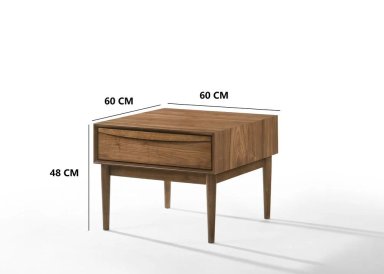MESA LATERAL RIPLEY HOME CAJON MID CENTURY 60X60 CM - 3