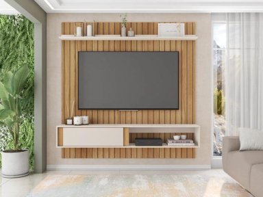 PANEL TV RIPLEY HOME BOREAL MADERA HASTA 65"