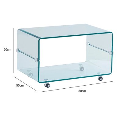 MESA DE CENTRO RIPLEY HOME LUREN TRANSPARENTE 80X50 CM - 3