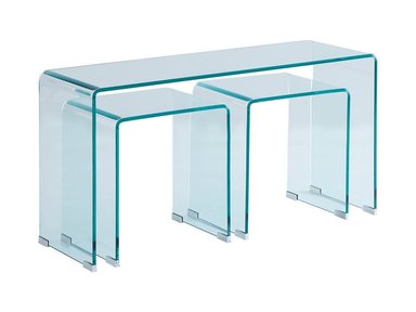 MESA DE CENTRO RIPLEY HOME SETX3 LOTTO TRANSPARENTE - 5