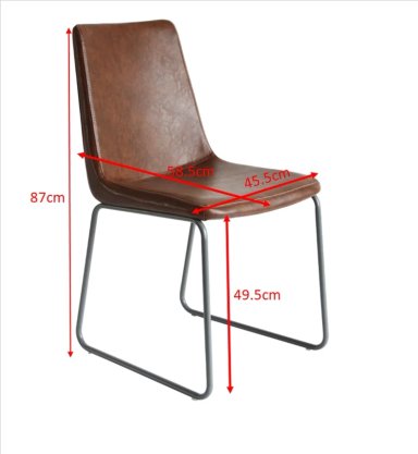 SET X 2 SILLAS DE COMEDOR RIPLEY HOME JANE CAMEL - 2