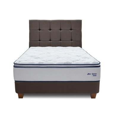 DORMITORIO AMERICANO DRIMER NEW OZONO 2 PLAZAS + BOX TARIMA MARRÓN - 2