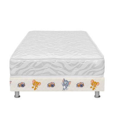 CAMA FORLI TOM & JERRY COLCHÓN BLANCO 1.5 PLAZAS - 2