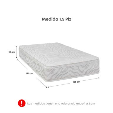 CAMA FORLI TOM & JERRY COLCHÓN BLANCO 1.5 PLAZAS - 6