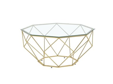 MESA DE CENTRO RIPLEY HOME DIAMANTE DORADO 100X100 CM - 2