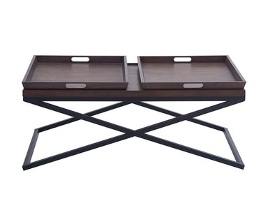 MESA DE CENTRO RIPLEY HOME MONARCA CAFÉ 120X70 CM - 2