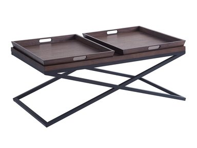 MESA DE CENTRO RIPLEY HOME MONARCA CAFÉ 120X70 CM - 4