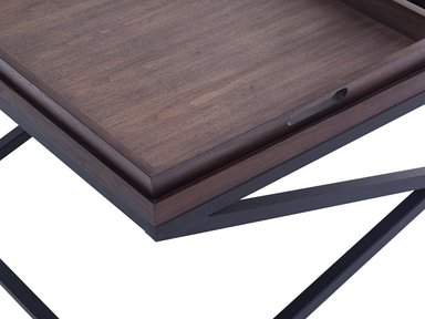 MESA DE CENTRO RIPLEY HOME MONARCA CAFÉ 120X70 CM - 6