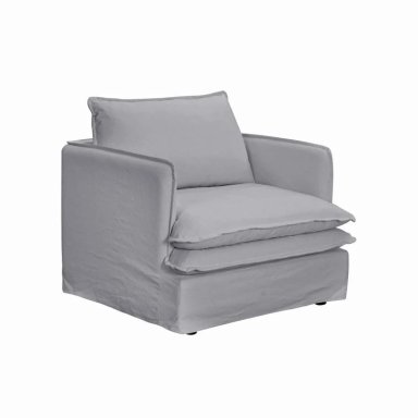 SILLÓN MAISON LINETT LILLE GRIS - 4