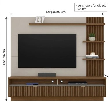 PANEL TV RIPLEY HOME ARARUNA HASTA 65" OFF WHITE - 3