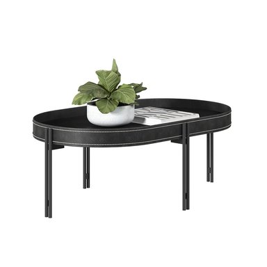 MESA DE CENTRO RIPLEY HOME MÓNACO NEGRO 93X57 CM - 5