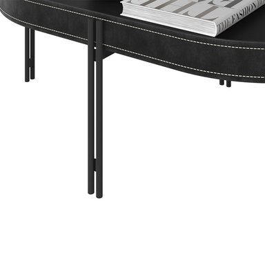 MESA DE CENTRO RIPLEY HOME MÓNACO NEGRO 93X57 CM - 6