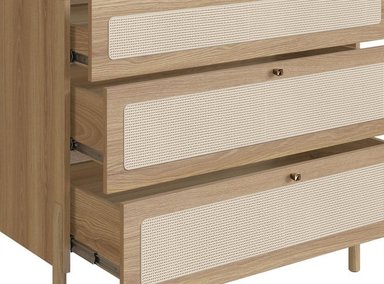 CÓMODA MAISON LINETT HANOVER LOUISE 3 CAJONES MADERA CLARA - 5