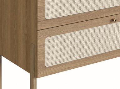 CÓMODA MAISON LINETT HANOVER LOUISE 3 CAJONES MADERA CLARA - 7