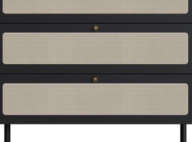 COMODA MAISON LINETT LOUISE 3 CAJONES NEGRO - 2