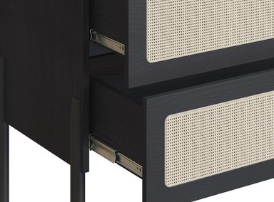 COMODA MAISON LINETT LOUISE 3 CAJONES NEGRO - 7