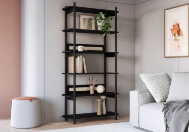 ESTANTE MAISON LINETT LOUISE NEGRO