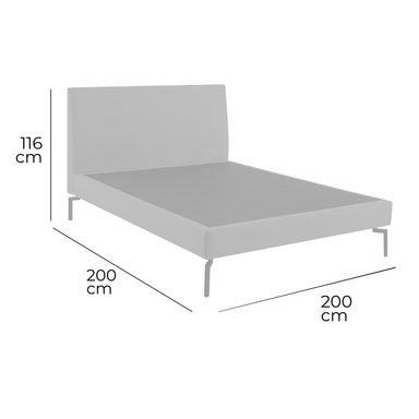 CAMA RIPLEY HOME LUCAS KING GRIS - 3